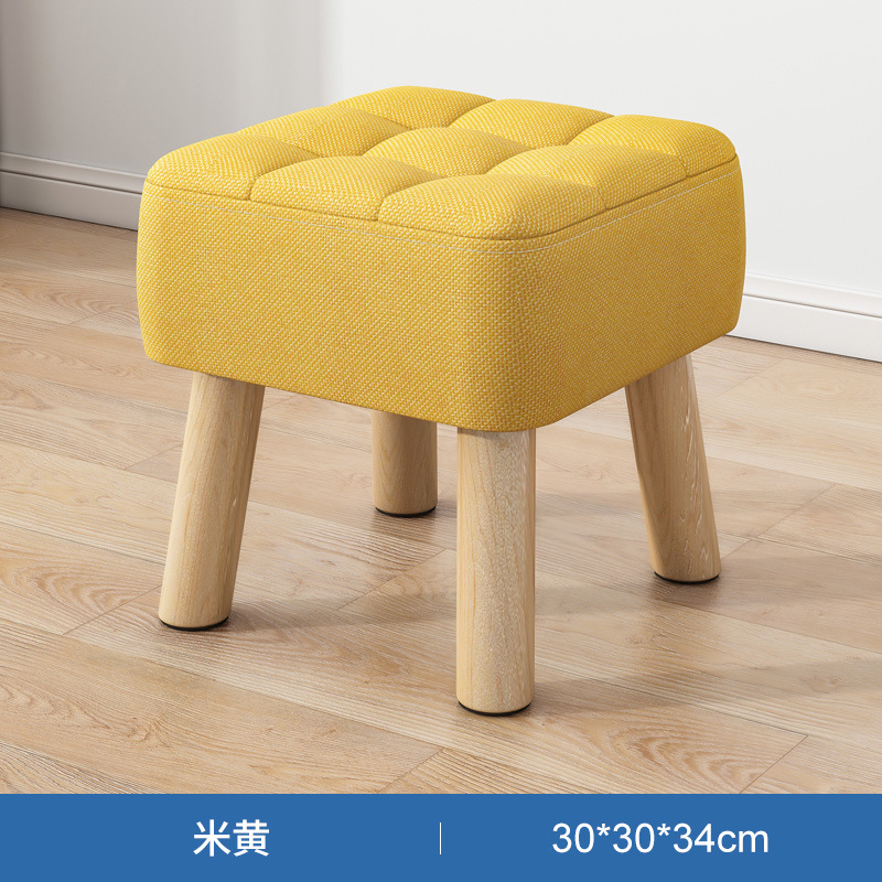 Pequeño taburete hogar pequeño taburete sala de estar sofá taburete simple paño enano taburete