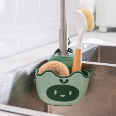 Creative adjustable snap-on sink storage hanging basket kitchen rack faucet sponge drain hanging bag