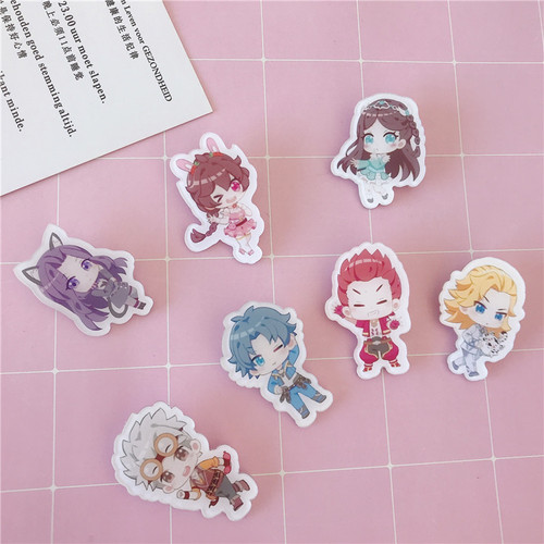 Cartoon character acrylic Douluo Dalu creative animation peripheral birthday brooch Tang San Xiaowu support badge