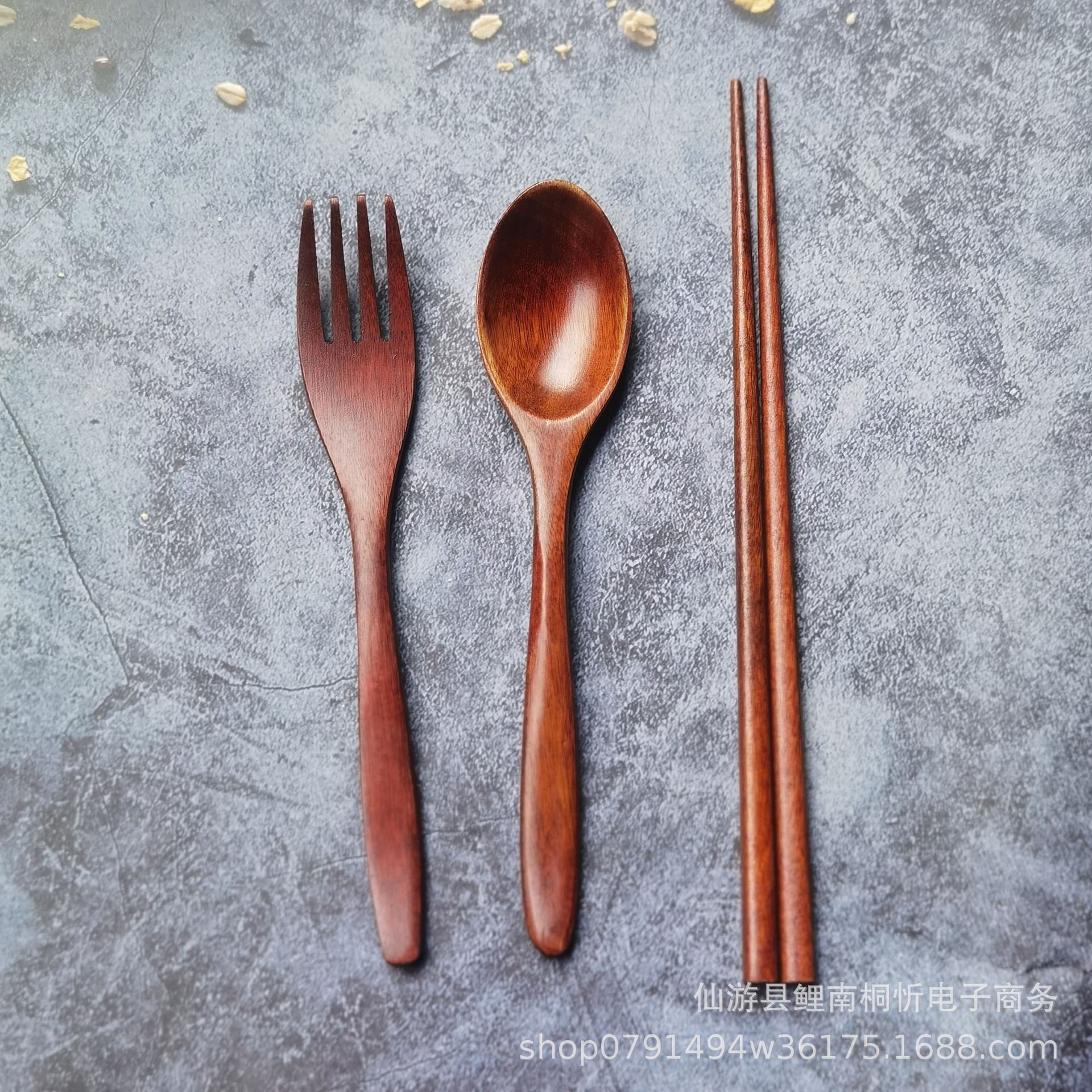 피비 논웨이브 손잡이 스푼, 포크, 젓가락 무선