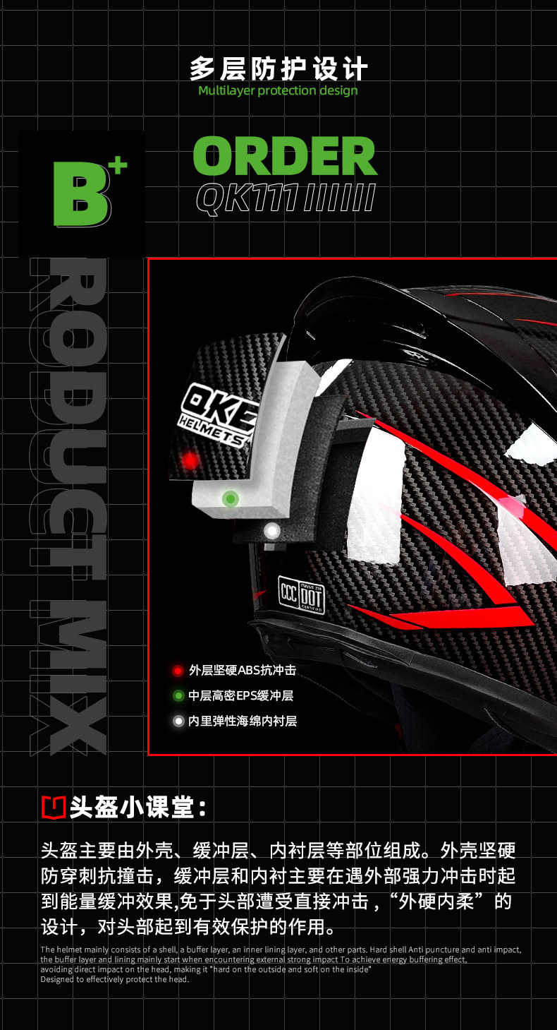 Dot and 3C Certified Motorcycle Helmet for Men and Women, Personalized Full-Face Helmet for Motorbikes and Electric Vehicles