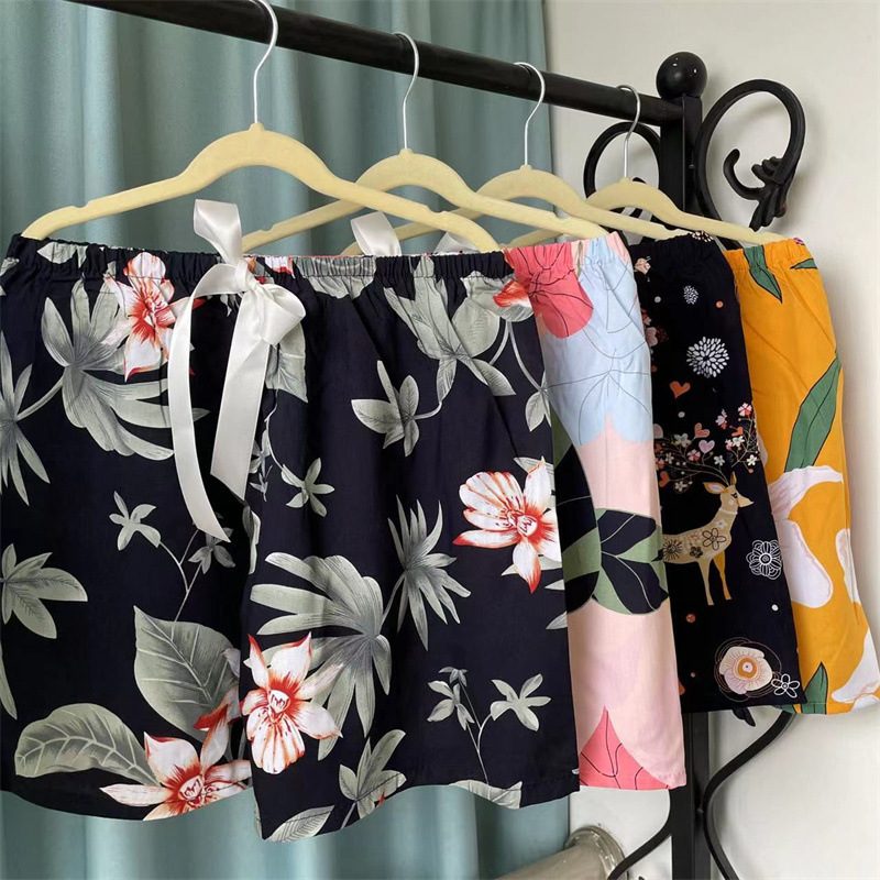 40 Yarn High Quality Cotton Silk Pajama Pants Women's Thin Artificial Cotton Loose Air Conditioner Pants Outer Wearing Cotton Silk Summer Shorts 40 Yarn High Quality Cotton Silk Pajama Pants Women's Thin Artificial Cotton Loose Air Conditioner Pants Outer Wearing Cotton Silk Summer Shorts