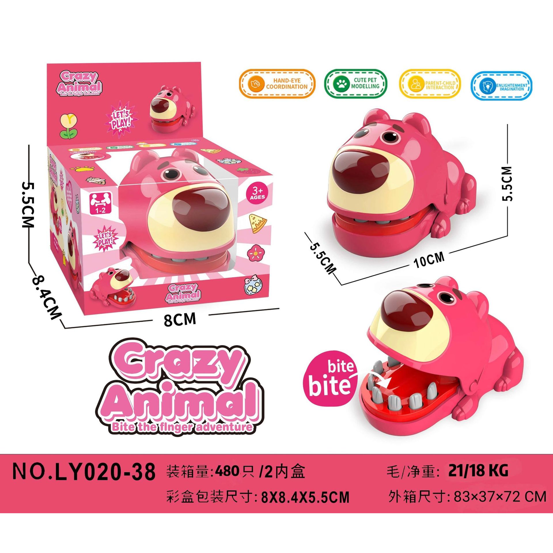 Dedo de mordida cocodrilo pulsando dientes extraer dientes mordida persona desprimir artefacto mágico mordida mano dispositivo de reducción de presión de hechizo juego de mesa para niños