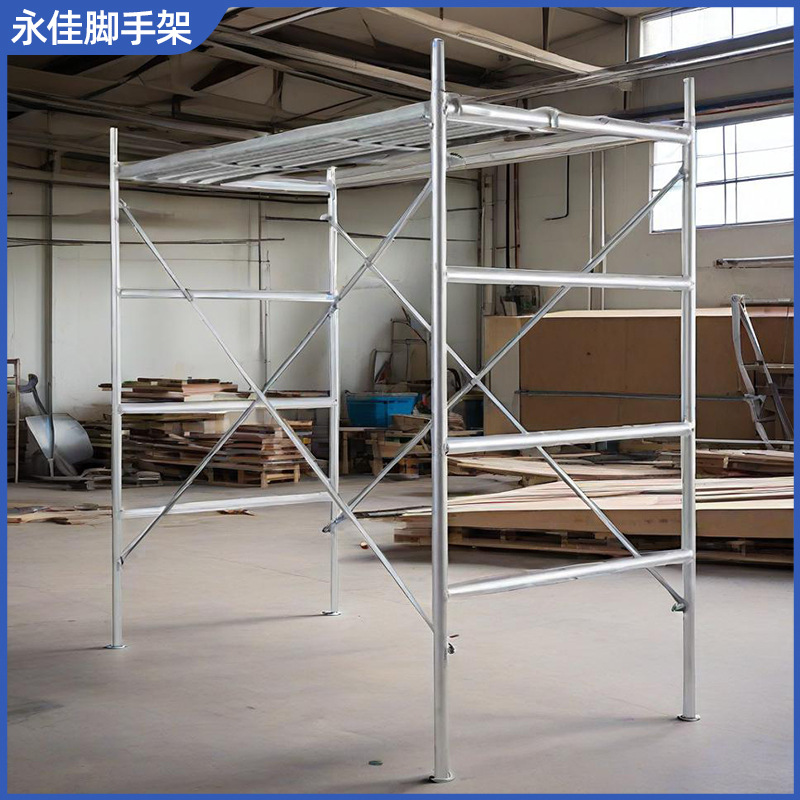 供应双宽手脚架建筑装潢室内外装铝合金快装移动脚手架