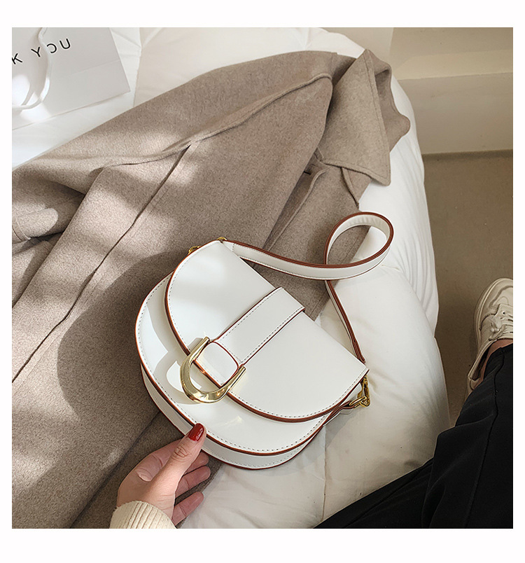 Sac de niche pour femme, nouvelle texture tendance d'automne et d'hiver, sac de selle à main, sac à bandoulière simple, sac à aisselle_voghion.com