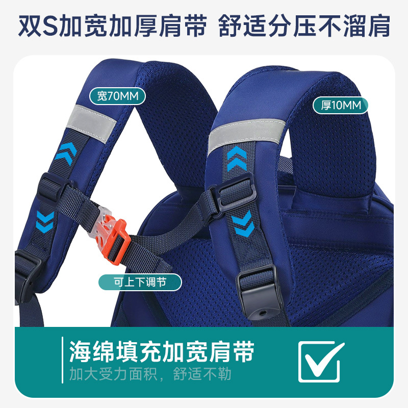 Nuevas cosas buenas, mochilas escolares para estudiantes de primaria, reducción científica de la carga, estudiantes de grado 1-3-6, mochila ligera de gran capacidad para niños y niñas