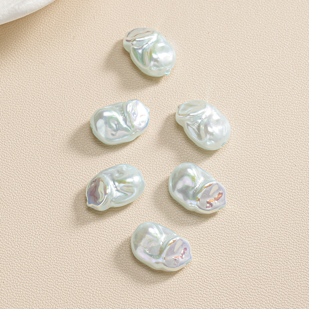 30 ABS barroco de forma especial piedra pequeña perla ovalada con cuentas pulsera de bricolaje collar accesorios de joyería lote suelto