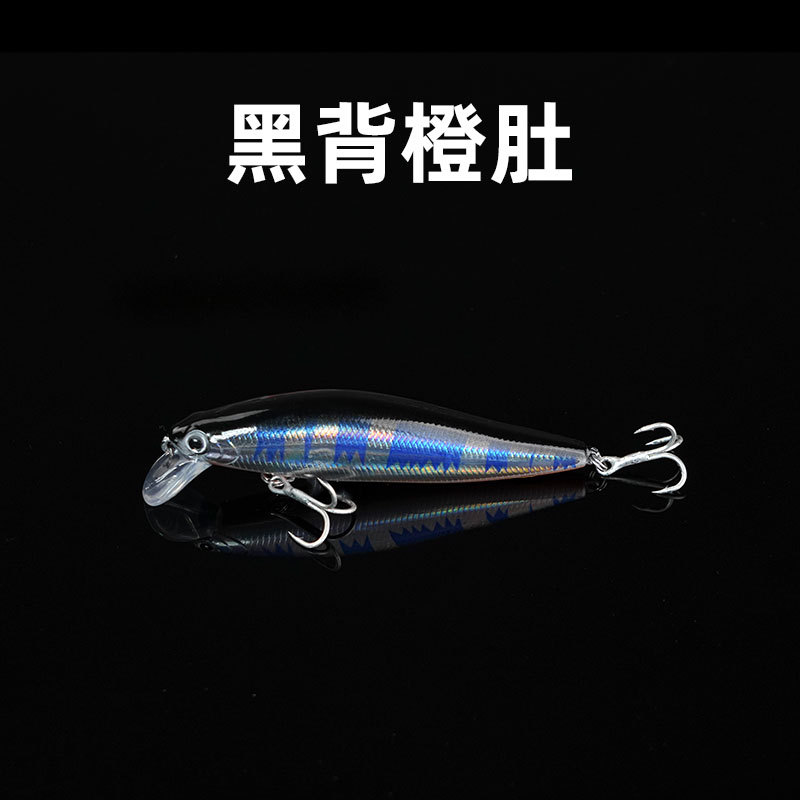 2 Pcs Sinking Minnow Fishing Lures Hard Baits Fresh Water Bass Swimbait Tackle Gear