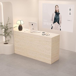 French-Style Solid Color Counter |   Women's Clothing Store / Clothing Store Casual Modern Reception Desk & Cashier Desk
