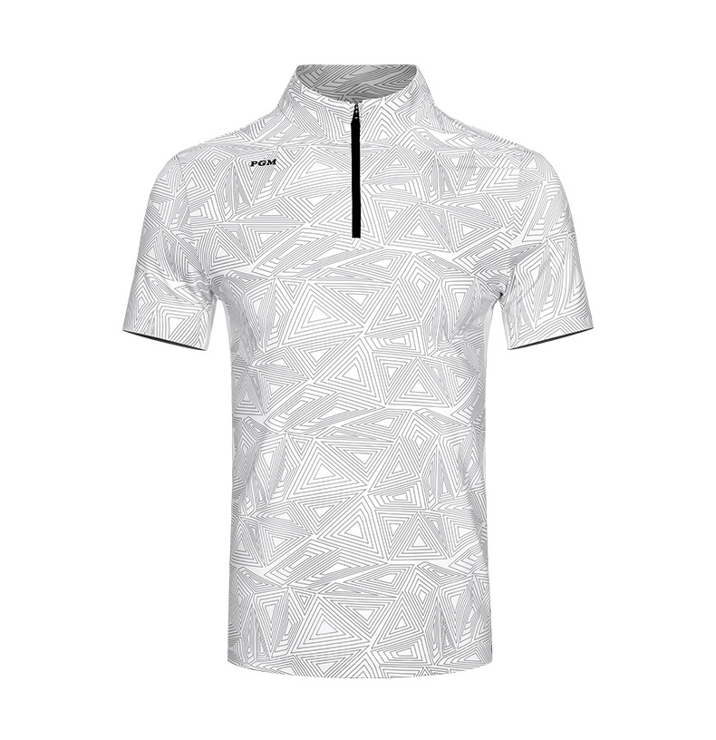 Áo thun nam golf ngắn tay vải thể thao co giãn PGM — YF394 màu trắng, YF394 màu xanh, YF394 Màu Đỏ chi tiết 12