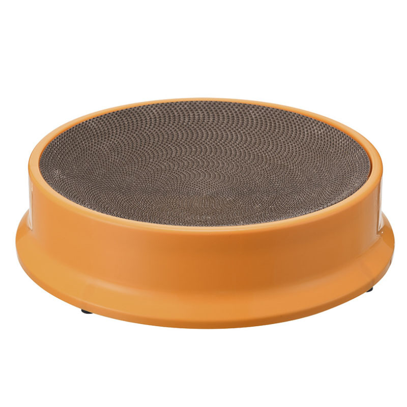 抓盆猫窝一体磨爪器圆型猫爪板可替换瓦楞纸箱玩具厂家直销