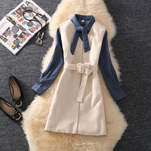 春装2024年新款女超仙网红套装裙雪纺衬衫配中长款呢子马甲两件套