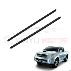 Подходит для двухдверных наружных обшивок Toyota Hilux 05-12 и наружных водоблокирующих полосок для уплотнения стекол автомобиля.