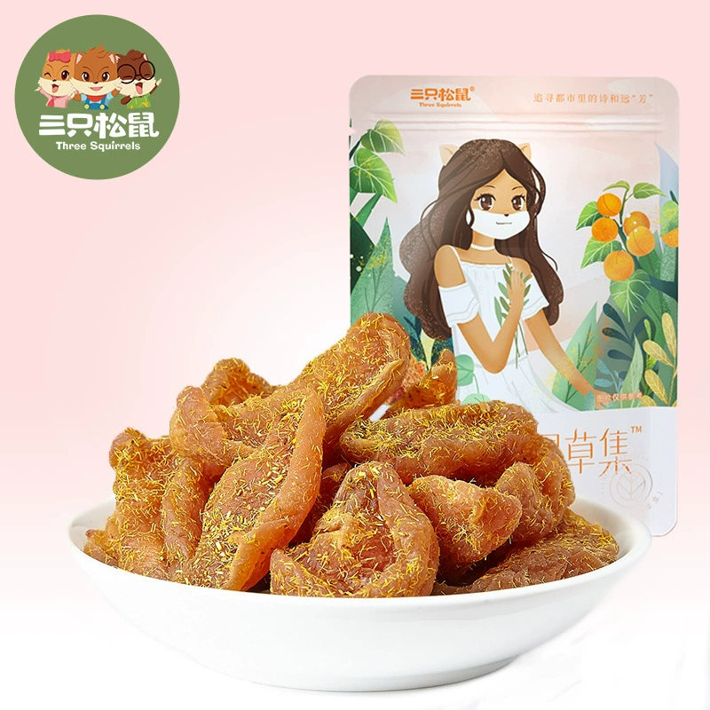 [Три белки солодки и персика 60 г/мешок] Сливы закуски