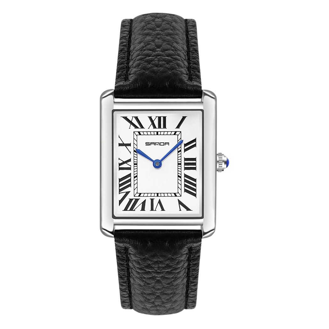 SANDA P1108 Nuevo movimiento de cuarzo Las Mujeres Pequeño cinturón Moda personalizada simple reloj
