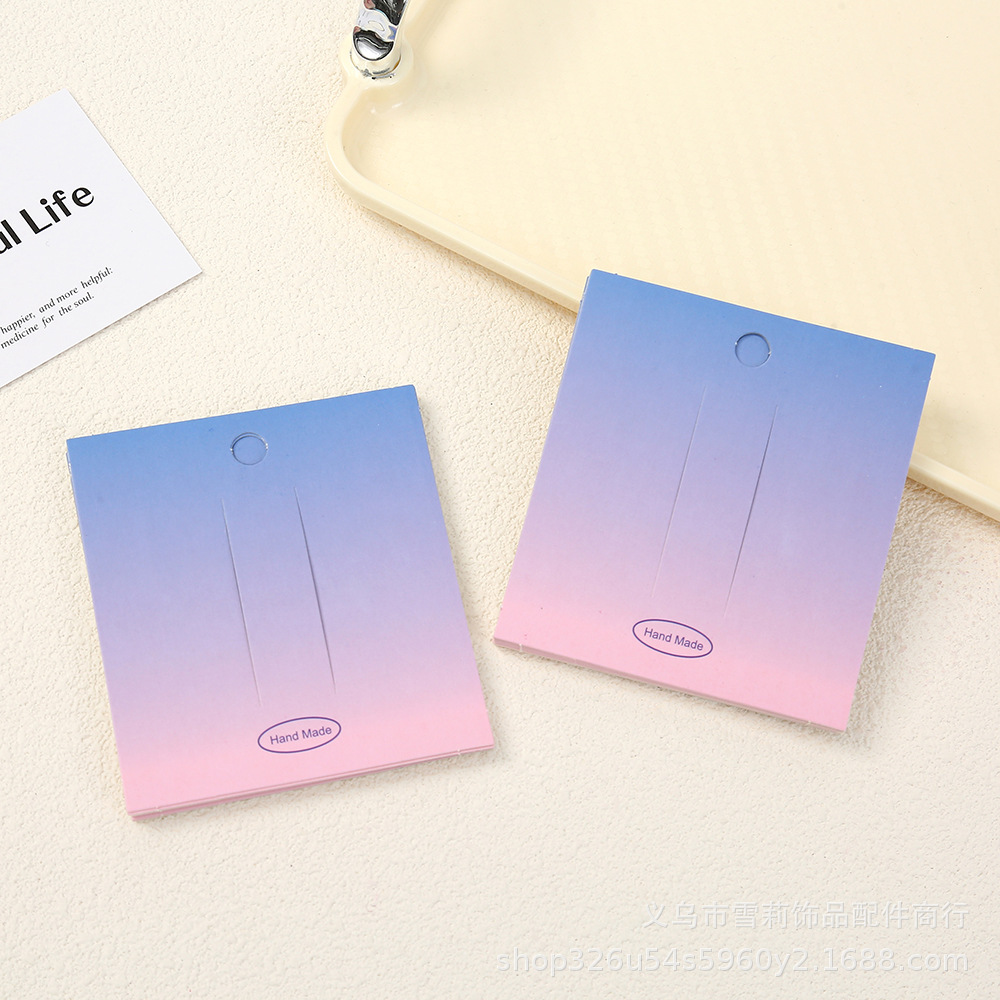 100 보라색 분말 그라디언트 카드