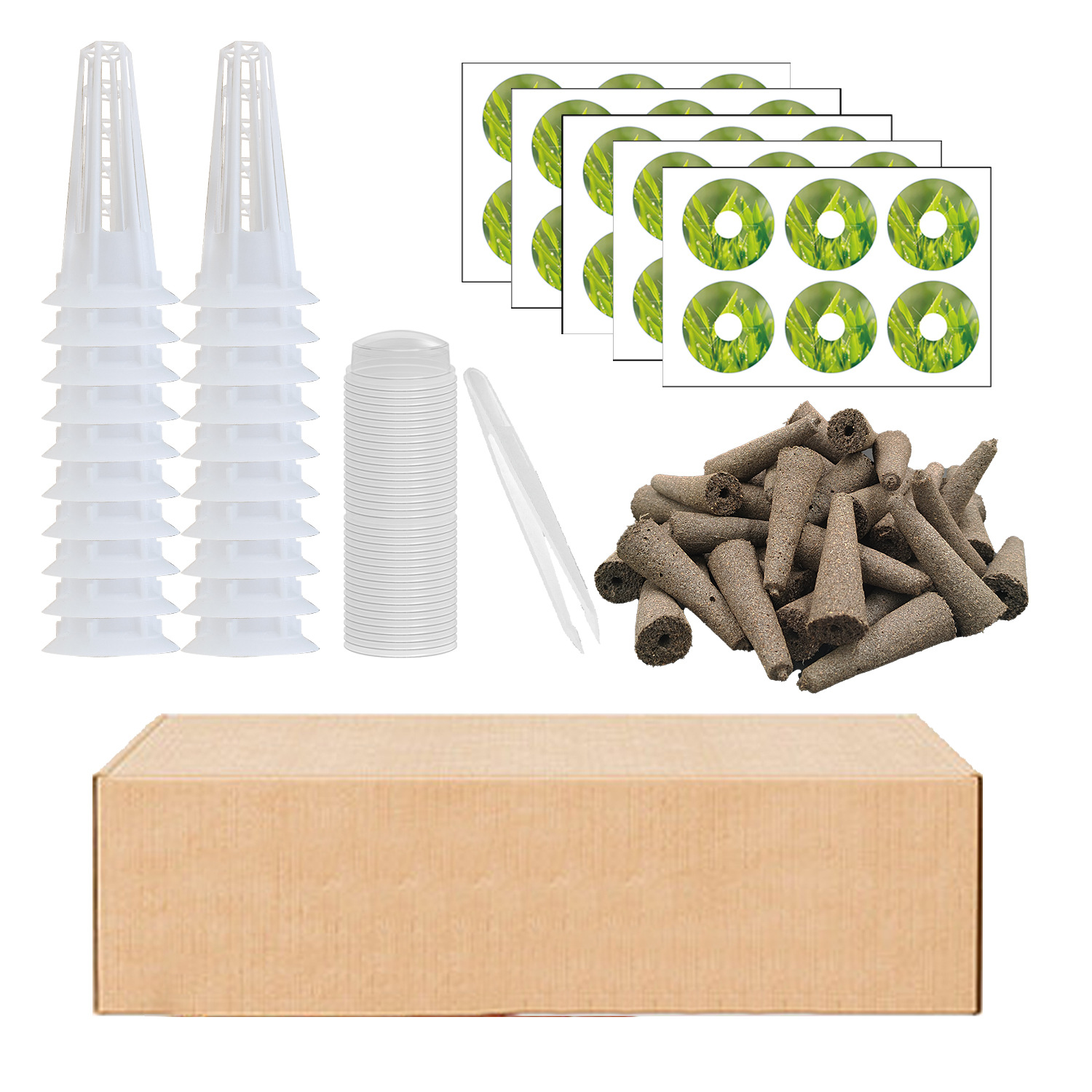 Soilless Cultivo de siembra sustrato traje bloque plantación cesta balcón interior hidropónico accesorios combinación traje al por mayor