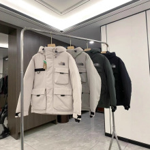 莆田高质量北家工装羽绒服多口袋男款女户外运动冬季保暖抗寒外套