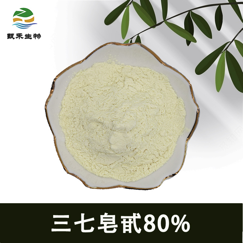 三七皂甙80% 甄禾生物 三七茎叶提取物 三七粉 量大从优 三七总苷