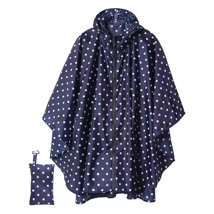 Poncho Impermeable con Cierre Tipo Capa de PU, a Prueba de Lluvias Torrenciales, para Ciclismo