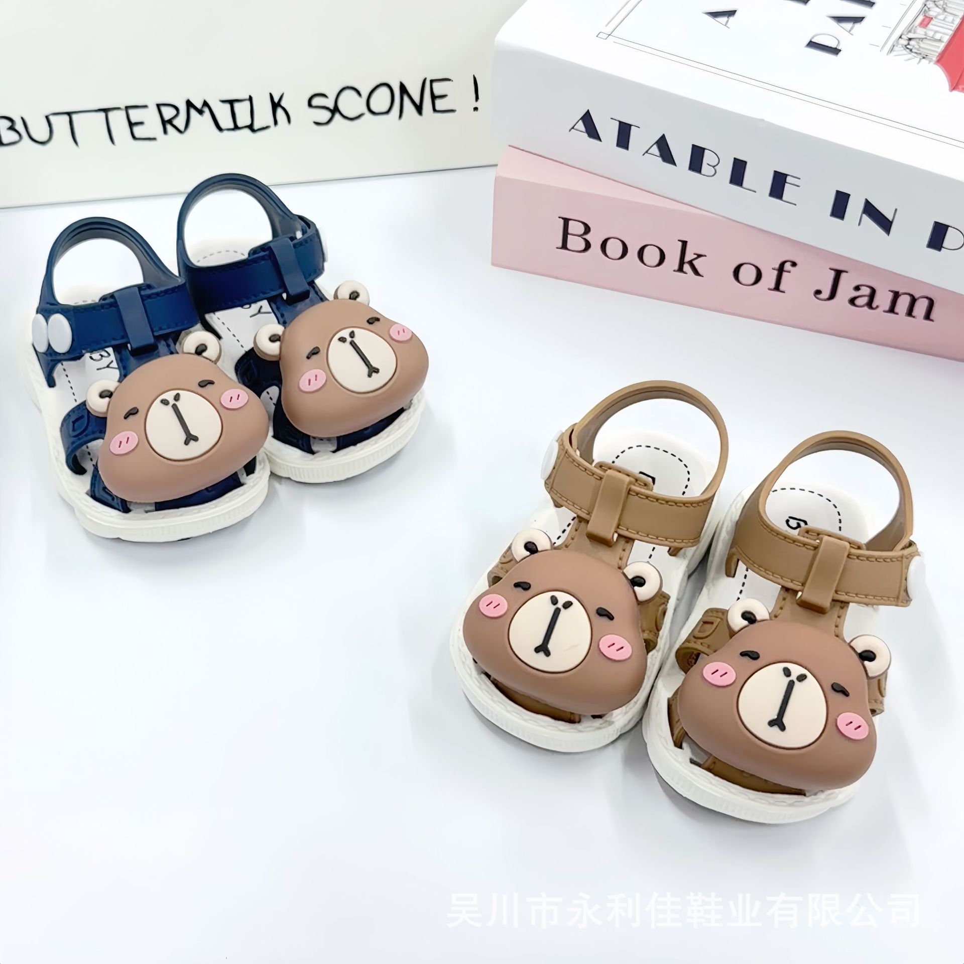 Sandalias para niños de verano bebés bebés de base suave zapatos de cabeza de bebé fábrica directa al por mayor comercio exterior comercio electrónico