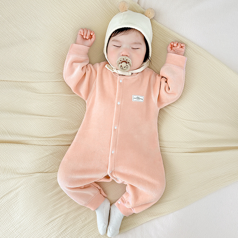 Baby overcoat otoño y invierno ropa recién nacida para hombres y mujeres gruesa y terciopelo para niños pequeños para mantenerse cálidos fuera de la ropa de invierno de bebé image 10