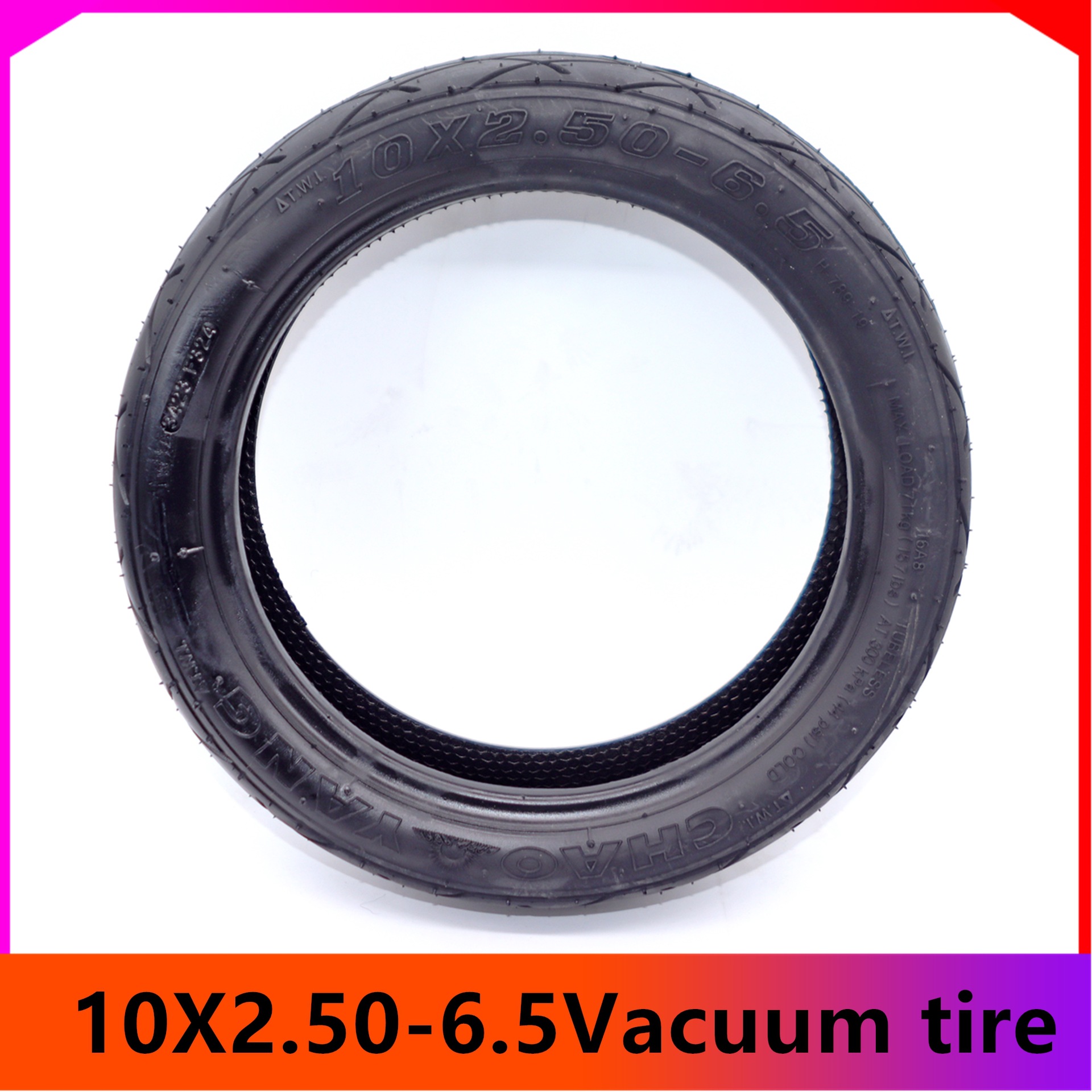 10X2.50-6.5 Vacuum Tire Inner and Outer Tire 10X2.70-6.5 Chaoyang Chaoyang Tire Electric Motorcycle