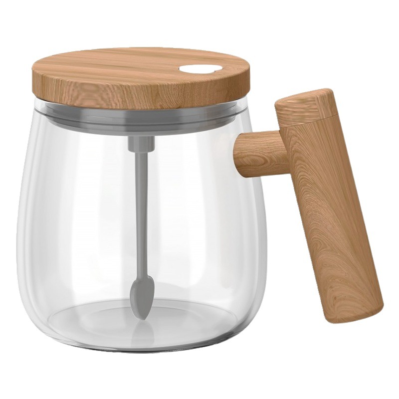 Taza de mezcla automática de estilo japonés taza de vidrio estilo ins taza eléctrica café instantáneo leche en polvo medicina miel giratoria