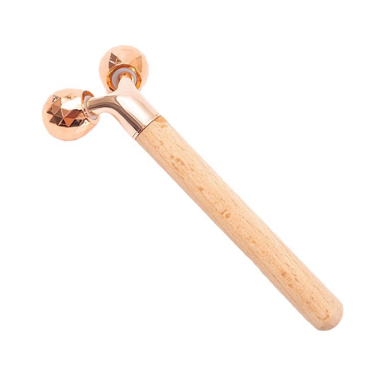 Palo de Belleza Multifunción de Madera, Cabezal Reemplazable, Herramienta de Masaje y Elevación, Venta Caliente Transfronteriza