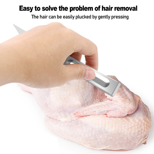 Kitchen supplies creative stainless steel hair puller, pig hair clip, chicken hair clip, hair plucking gadget, pig hair removal tweezers