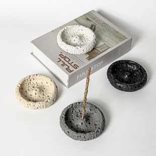 Ins Style Creative Incense Base Living Room Bedroom Wabi-Sabi Style Incense Burner Sandalwood Agarwood Incense Aromatherapy Base Ornaments