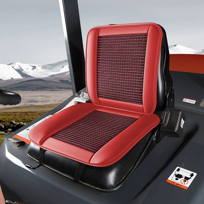 Forklift forklift excavator crane tractor Seat cushion, seat cover - passion-red