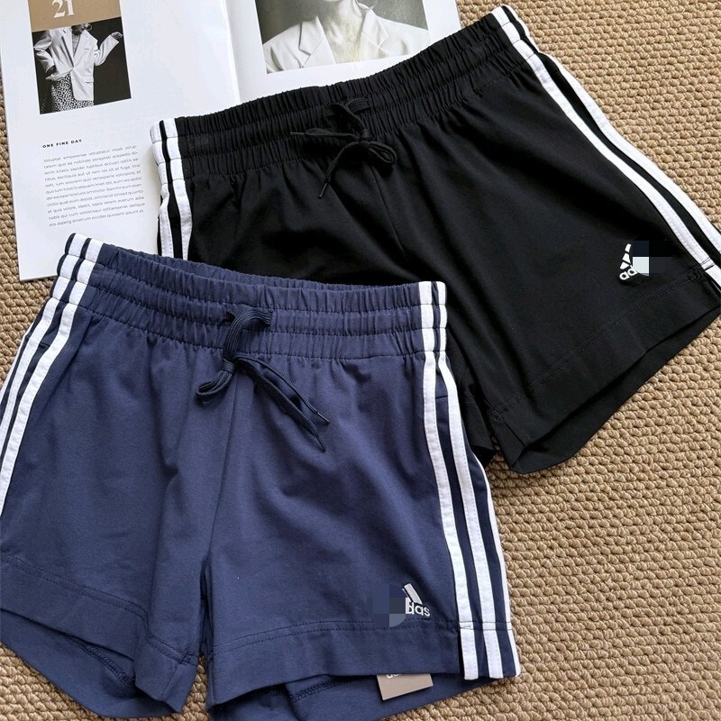 High-End Version~Three Stripes 25 Summer New High-Waisted Running Sports Casual Slimming Shorts Three-Quarter Length Shorts for Women 5523