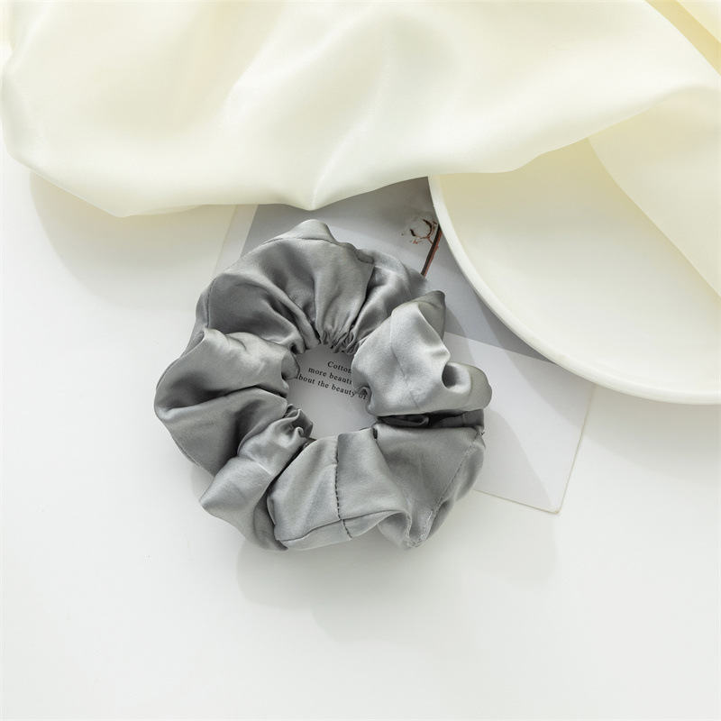 Nuevo anillo de cabello de seda Amazon color sólido universal anillo de cabello de seda coreana anillo de cabello de seda