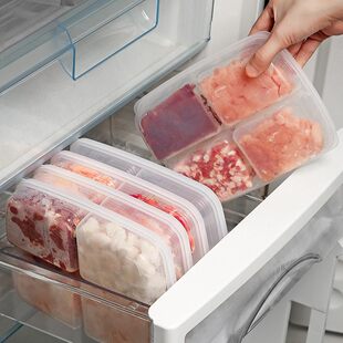 Refrigerator storage box frozen meat partition box food packing onion ginger vegetables side dishes frozen fresh storage box storage box