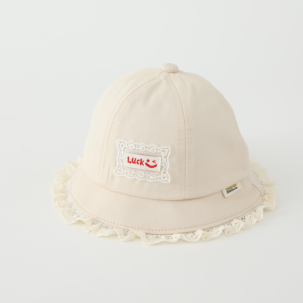 Kids Casual Sun Hat UPF 50+ Baby For Spring And Autumn, Thin Style, Girls' Sun Sweet Lace, Fresh Style Bucket Hat, Toddler Children's Fisherman Hat_voghion.com