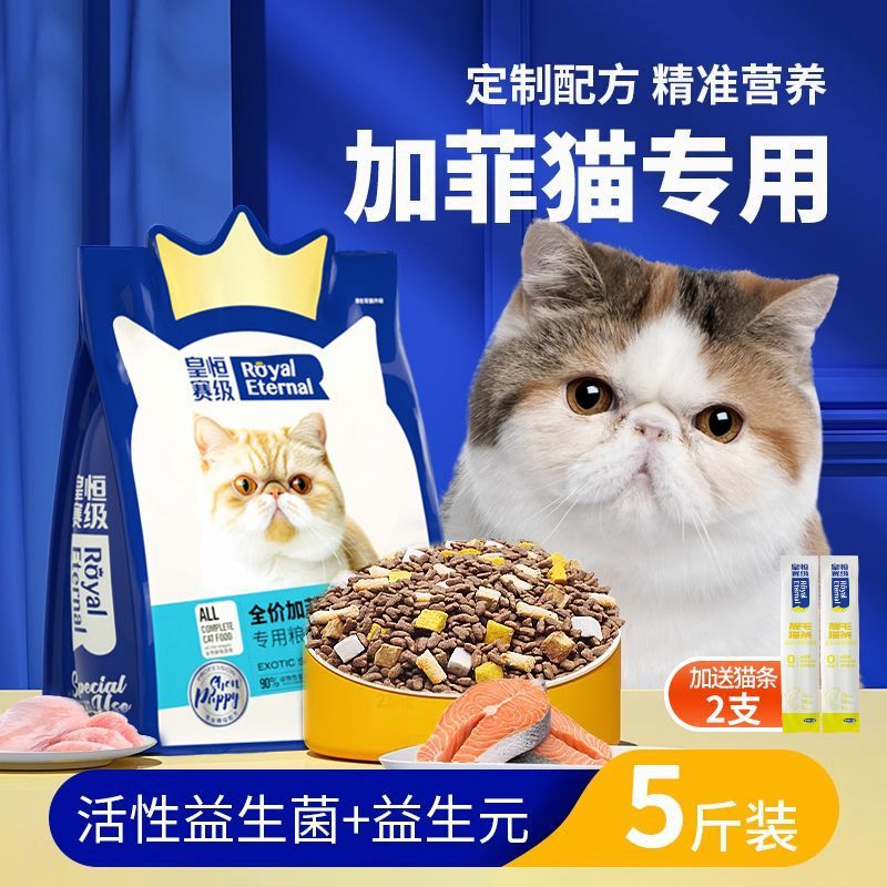 Garfield Cat Food Salmon Nutrition Weight Gain Hairball Remover Adult and Kitten Complete Cat Food 2.5kg Pack Direct Sale