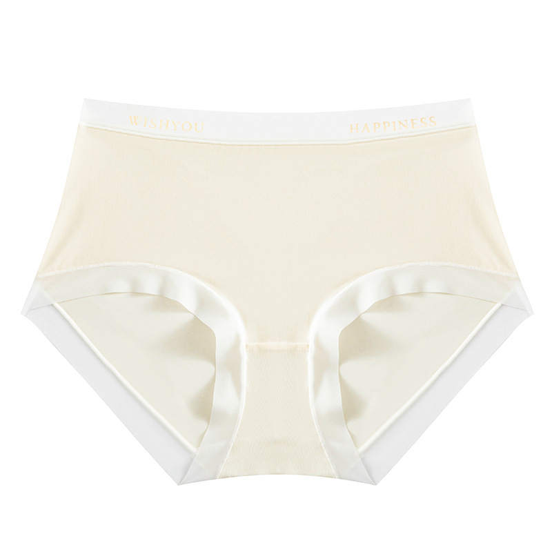 Ligero como un ala de cigarra ~ Ropa interior de cintura media y alta de gran tamaño para mujer grasa mm200 kg sin costuras seda de hielo máscara fina de dibujos animados ultrafina