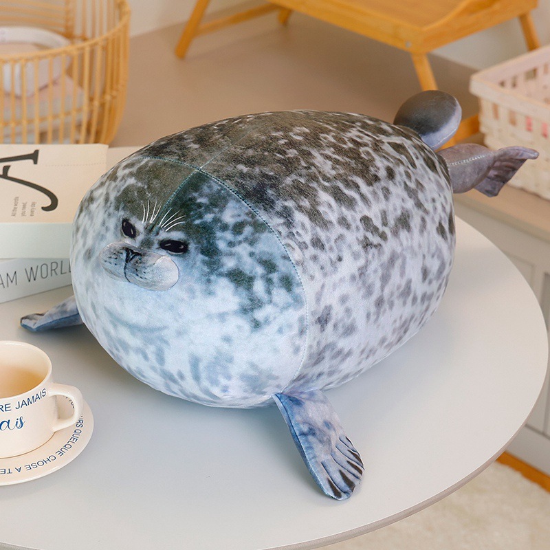 Simulación creativa transfronteriza animal marino león marino muñeca de peluche suave Osaka madre e hijo foca almohada muñeca