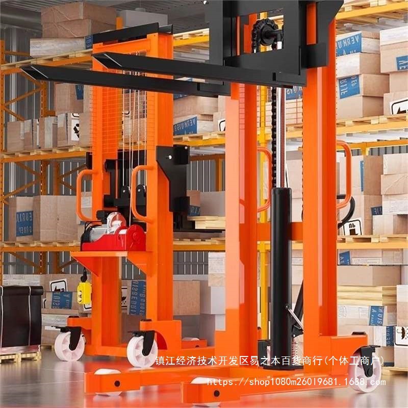 手动液压叉车电动叉车1吨2吨3t小型堆高车堆高机升高车装卸搬运车