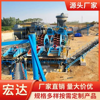 河沙洗沙生产线轮斗式洗砂机河卵石破碎供应沙生产线厂家洗沙线
