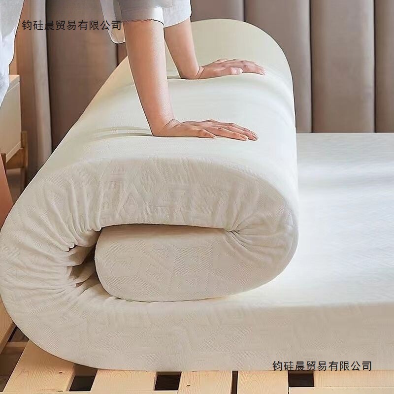 Thickened high-density foam mattress for single and double beds, student dormitory mattress, bed pad, bay window tatami foam pad, polyester Thickened high-density foam mattress for single and double beds, student dormitory mattress, bed pad, bay window tatami foam pad, polyester