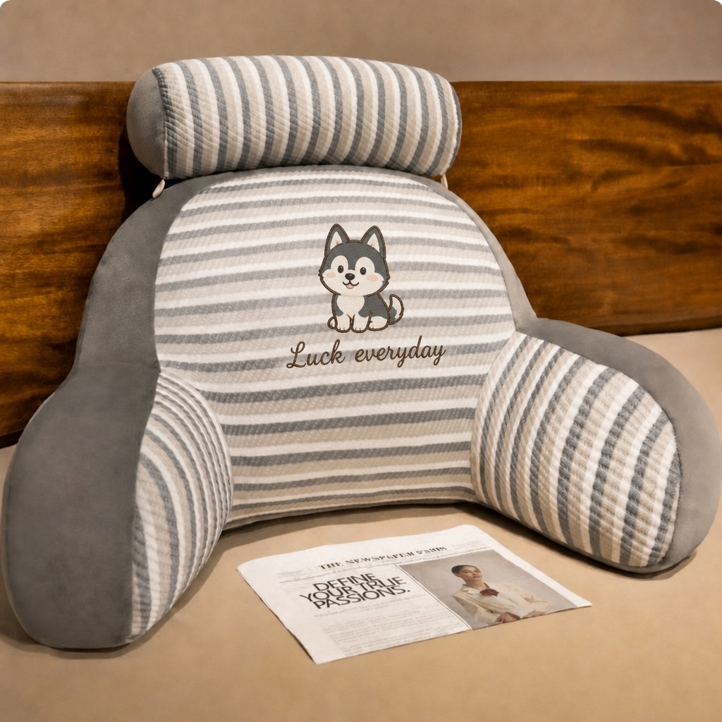 Almohada de cama al por mayor Ice Doudou Almohadilla de respaldo grande Cojín de cabecera Almohada de paquete suave Sofá para dormir