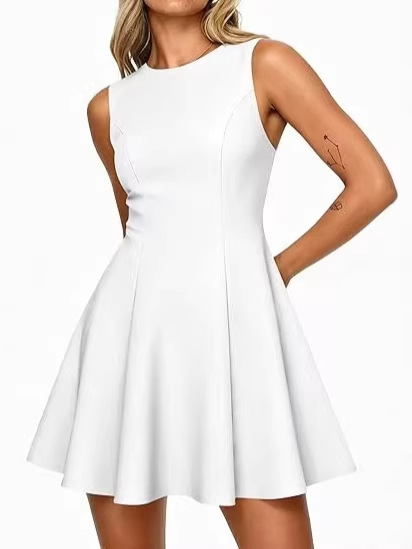 summer elegant spring dress sleevless