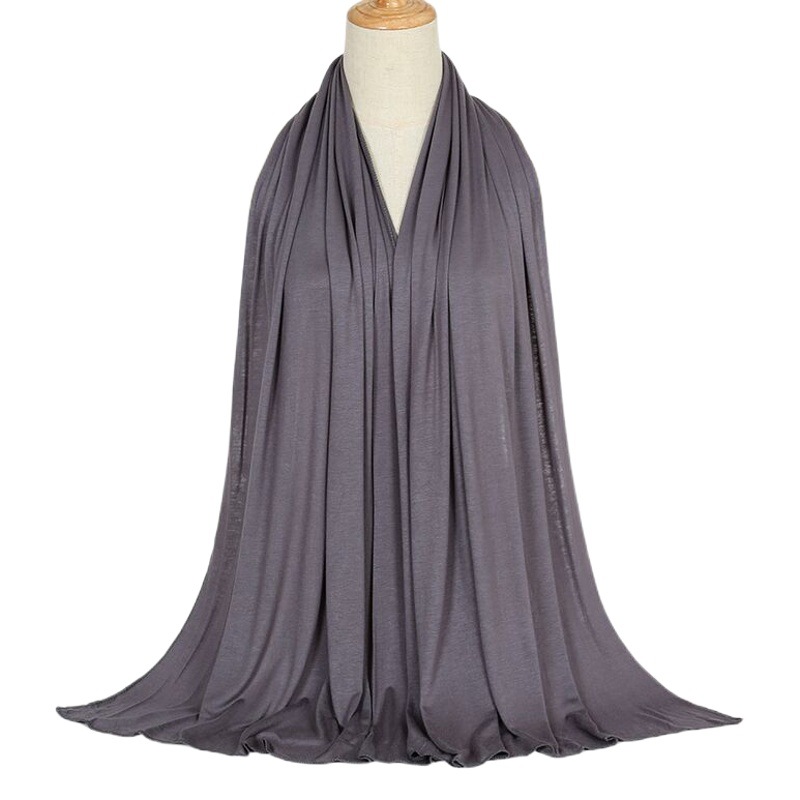 New Modal mercerized cotton soft ladies long scarf monochrome scarf stretch monochrome scarf scarf
