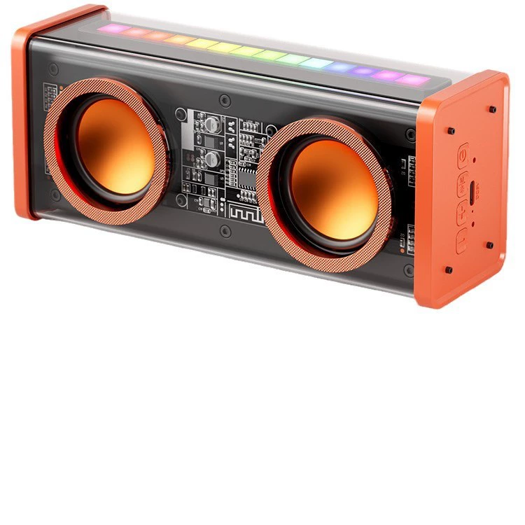 Bluetooth-колонка V9 Mecha — TWS, RGB-подсветка, сабвуфер