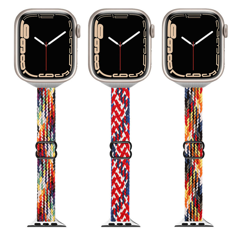 Suitable for Apple Watch S10 Ultra Small Waist-Style Ins Woven Strap Apple Watch S9876Se Thin