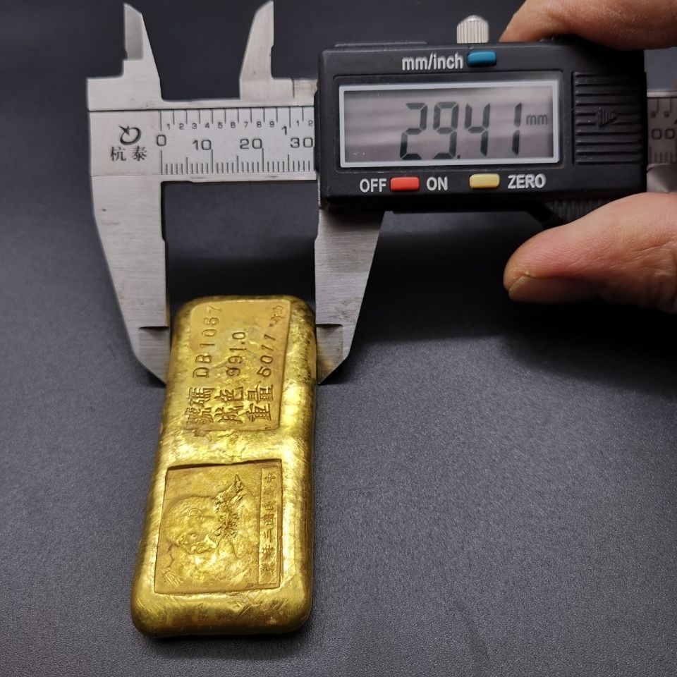 中実合金民国袁大頭孫中山双旗金条大清御賜工芸品金条卸売り