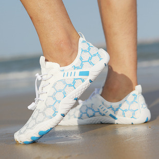 Cross-border new couple swimming shoes, outdoor wading shoes, five-finger non-slip men's and women's river tracing shoes, quick-drying swimming and snorkeling shoes