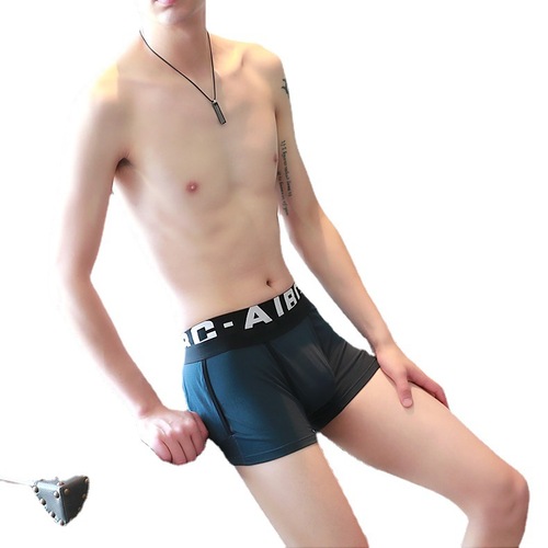 Men's boxer briefs, national fashion home pants, non-slip belt boxer briefs, shirt suit companion, upgraded with buttons A19PJ